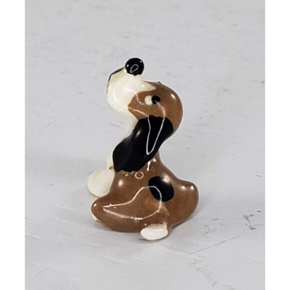 Hagen Renaker Mini Hound Puppy Dog Miniature Figurine Bassett Beagle Monrovia - Picture 1 of 7